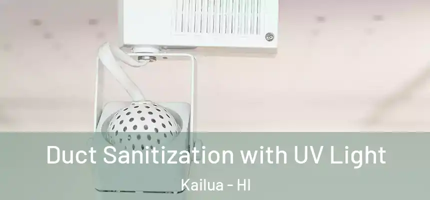 Duct Sanitization with UV Light Kailua - HI